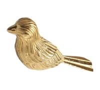 Gatuida Brass Bird Figurine Decorative Craft Statue for Tea Pet and Home Decor Symbol of Fortune Solid Brass Ornament for Living Tabletop Entryway Display