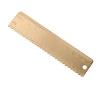Gatuida Brass Metal Ruler with Dual Scales Portable Measuring Tool for Students Artists Engineers Engraving and Wear-resistant Design for Classroom and Craft Use