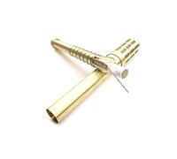 Gatuida Brass Moxa Stick for Moxibustion Massage Portable Body Massager for Improved Circulation and Relaxation for Facial and Abdomen Treatment Gold Finish
