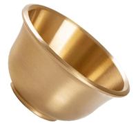 Gatuida Brass Offering Cup for Buddhist Water Service, Golden Altar Vessel | Polished Smooth Surface, Altar-friendly Size, Home Shrine and Tea Room Use, Bright Finish