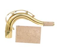 Gatuida Brass Tenor Saxophone Bend Neck with Cork Sheet Sax Neck Part for Comfortable Playing Position Gift for Saxophonists