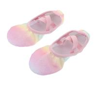 Gatuida Breathable Dance Shoes Soft Flexible Sole Gymnastic Yoga Ballet Flats for Preschool Practice Slip Lightweight Slippers Pink