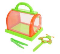 Gatuida Breathable Visible Insect Observation Cage for Tweezer and Cartoon Magnifying Glass Lightweight Outdoor Explorer Kit for Butterfly Bee Ladybug Habitat and Learning