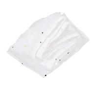 Gatuida Breathable White Birdcage Cover Mesh with Splash-proof Netting, 35x46cm Large Ventilated Parrot Cage Protective Dust Screen Suitable for Cage Types