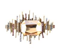 Gatuida Brooch Flower Brooch Pins: Lapel Pins Golden Zinc Alloy Kitchen Counter Storage Dining Table Service Workshop Bench Layout Craft Project Setup Wedding Party Display