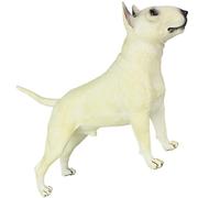 Gatuida Bull Terrier Dog Model Realistic Standing Puppy Figure for Home Decor and Miniature Garden Ornament for Dog Lovers and Collectors