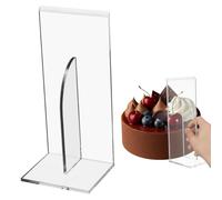 Gatuida Cake Scraper Cake Smoother: Baking Gadgets Baking Tool Transparent Acrylic Kitchen Counter Storage Dining Table Service Workshop Bench Layout Craft Project Setup