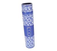Gatuida Calligraphy Scroll Storage Box and Painting Works Organizer for Artists with Blue and White Porcelain Pattern, Sturdy Paper Scroll Container Suitable for Home and Workshop Use