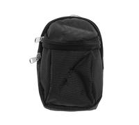 Gatuida Canvas Golf Ball Holder Pouch Bag Black Zipper Tee Storage Clip Case for Caddy Trolley Sport Gear Part Great Good Ideal Size 11.3 cm Tool Set Safe Pack Solid Nice Pick fine Shape Winning