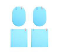 Gatuida Car Rearview Mirror Films: 4pcs Anti-Reflective Car Window Tint Film Clear Anti-Fog Rainproof Stickers for Side and Rearview Mirrors Enhance Driving Visibility