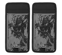 Gatuida Car Visor Organizer Clip Disabled Badge Parking Permit Holder Black Fabric Storage Pocket For Driving License Cards Handy Vehicle Interior Accessory Pro Fine Gear Top Fit Length 31.50 cm