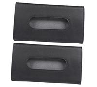 Gatuida Car Visor Tissue Holder 2pcs Pu Leather Clip-on Sun Visor Napkin Box Universal Car Interior Organizer for Travel and Daily Use