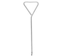 Gatuida Carbon Steel Manhole Hook Tool with Ergonomic Handle, Silver | Drain Keys, Manhole Cover Lifting Tool for Storm Drain Grates, Utilities Work, No Special Tools Needed