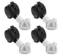 Gatuida Cat Cage Transport Wheels 4Pcs White Plastic Casters for Pet Carrier Mobility and Comfortable Living Area