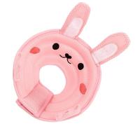 Gatuida Cat Collar Cone for Cats and Kittens, Soft Pink Bunny Ear Protective Neck Cone, Anti-bite and Anti-lick Post-surgery Collar, Medium Size for Healing and Wound Protection
