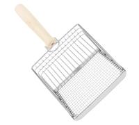 Gatuida Cat Litter Scoop with Wooden Handle Durable Cat Litter Sifter for Easy Cleaning Ergonomic Design for Comfortable Grip Effortlessly Leaks