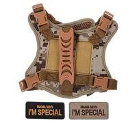 Gatuida Cat Tactical Harness - Escape Proof Cat Harness Leash - Training Dog Pet Vest - Adjustable Walking Jackets Style A