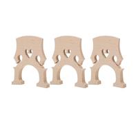 Gatuida Cello Bridge Replacement 3Pcs Maple Wood 4/4 Full Size for Student and Professional String Instrument Repairs