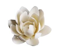 Gatuida Ceramic Lotus Incense Holder White Handcrafted Small Lotus-shaped Incense Burner Home Decoration for Meditation and Tea Rooms