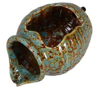 Gatuida Ceramic Pond Water Features with Smooth Water Flow Green Decorative Fountain Decor for Home and Next the Swimming Pool Eco-friendly