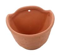 Gatuida Ceramic Wall Flower Planter Pot with Drainage Hanging Balcony Garden Pot for Indoor Outdoor Use Minimalist Stylish Wall Mount Planter for Succulents and Houseplants Decoration