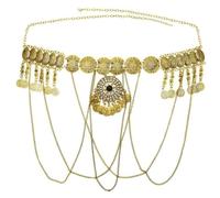Gatuida Chain Summer Beach Party Waist Chain for Bikini Festival Body Jewelry Lightweight Comfortable Eye Catching Design for Various Outfits