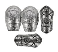 Gatuida Children’s Roman Armour Costume Accessories Set, Solid Shoulder Plates and Armguards, Boys and Girls Halloween Cosplay Props for Roman Theme Parties and Performances