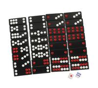 Gatuida Chinese Paigow Tiles Kit Traditional Portable Board Game for Home Parties Travel Lightweight Fine Workmanship