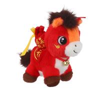 Gatuida Chinese Year Of The Horse Plush - Stuffed Animal Restaurant Decoration Mascot With Bell Doll Plushies For Spring Festival Bedtime Bed Rest Chair Table Decor