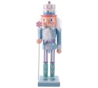 Gatuida Christmas Nutcracker Figure: Pastel Nutcracker Decorations 25cm Candy-themed Festival Nutcracker Soldier Collectible Decor Wooden Xmas Party Ornament