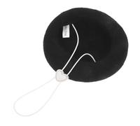 Gatuida Christmas Pet Beret Hat for Cats and Small Dogs Lightweight Wool French Artist Beanie with Secure Fit Comfortable Cartoon Style Holiday Costume Accessory for Winter and All Seasons