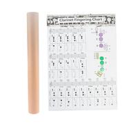 Gatuida Clarinet Chord Chart Poster for Beginners, Coated Paper Fingering Diagram, Clarinet Practice Reference Guide Suitable for Novice Players and Instrument Training