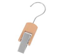 Gatuida Clothes and Hat Clip Hanger with Stainless Steel Hook Multifunctional Coat and Scarf Organizer for Closet Clothing Store Display Accessory Silver Round Hook