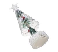 Gatuida Color Changing LED Mini Christmas Tree Tabletop Decoration with Realistic Frosted Pine Needles Compact for Mantel Present Fireplace Centerpiece Office Desk Holiday Decor