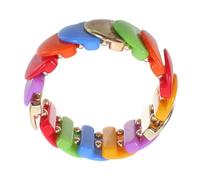 Gatuida Colorful Acrylic Geometric round Chunky Bracelet for Women, Rainbow Candy Beaded Bangle Wristband, Fashion Jewelry for Summer Party and Friendship
