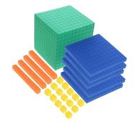 Gatuida Colorful Math Counting Blocks for Decimal Place Value Learning Cubes for Addition Subtraction Multiplication Division Primary School Math Teaching Supplies Interactive Educational