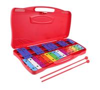 Gatuida Colorful Note Metallophone Percussion Musical for Handheld Aluminum Plate Xylophone Red Enhances Rhythm Hand Eye Coordination and Early Music Education