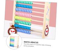 Gatuida Colorful Wooden Frame Math Abacus with Double-sided Drawing Board for Early Learning Educational Tool with Water-based Paint and Easy Wipe Surface for Counting Writing and