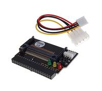 Gatuida Compact Flash to Ide Hdd Adapter Supporting Cf I and Cf Ii with 3 LED Indicators, 50-pin Standard Socket, and Ide Power Cable for Reliable Internal Storage Conversion