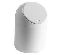 Gatuida Compact Trash Bin with Lid Desktop Waste Container for Office Car Bedroom Kitchen Odor Resistant Covered Garbage Can for Tabletop and Countertop Use
