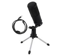 Gatuida Condenser Microphone Featuring Noise Handling Cardioid USB with Adjustable Zinc Alloy Stand and Easy Volume Adjustment for Laptops and Conferences