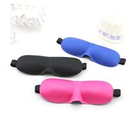 Gatuida Contoured Eye Mask Lightweight Adjustable Sleeping Blindfold for Travel Work and Naps Breathable No Eye Pressure Comfortable Fit Blue