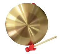 Gatuida Copper Gong Traditional Chinese Percussion Instrument with Mallet Thick Design Durable Elegant for Stage Performances and Home Decor Easy to Learn for All Skill Levels