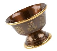 Gatuida Copper Offering Cup for Temple and Home Small Polished Water Bowl for Buddhist Worship Lightweight Smudging and Ritual Use Decorative Art Craft with Smooth Rounded Edges