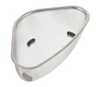 Gatuida Corner Sink Strainer Triangle Basket Made of Stainless Steel with Rounded Corners, Multi-Functional Drain Basket Kitchen for Storing Small Accessories and Space-Saving in Kitchen