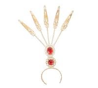 Gatuida Cosplay Decorative Nails Cover Finger Tip Hand Jewelry 2Pcs Zinc Alloy with Smooth Edges Long Pointed Hollow Design for Women Stage Dance Performances