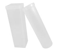 Gatuida Crackers Containers Set 2 Pcs Airtight round Square Biscuit Keepers for Kitchen Pantry Storage with Stackable Design for Pastries Cookies Chips Donuts Odorless Pp Material