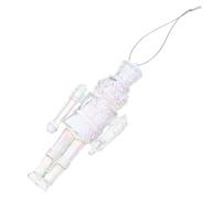 Gatuida Creative Acrylic Nutcracker Hanging Charms Nutcracker Christmas Decor Indoor Outdoor Festive Walnut Soldier Pendants for Xmas Tree Window Garden Decorations