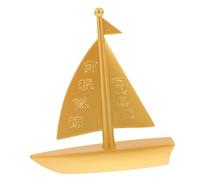 Gatuida Creative Brass Sailboat Ornament for Home Office Decor Vintage Nautical Sailing Ship Model Brass Material Stylish Coastal Tabletop Decoration for Bedroom and Study