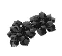 Gatuida Creative Crystal Flower Cufflinks 2pcs Set for Women Shirt Sleeves, Rhinestone Embellished Button Covers, Decorative Jewelry for Formal and Casual Clothing